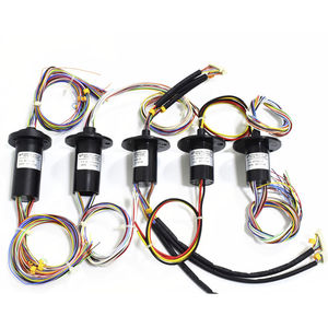 capsule slip ring / for rotary tables / for LED lighting / compact
