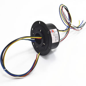 through-bore slip ring / for industrial applications / metal / aluminum alloy