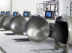 process autoclave / horizontal / semi-automatic / sterilization