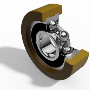 roller bearing / plastic / high-performance / with lubricant