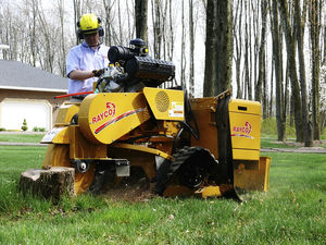self-propelled stump grinder