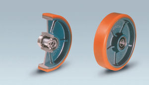wheel with solid tire