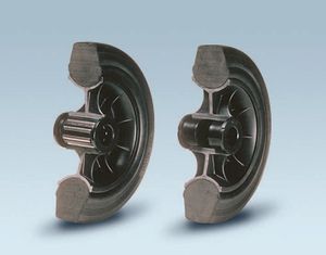 wheel with solid tire