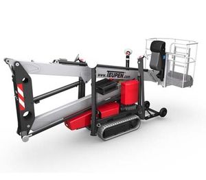 crawler telescopic boom lift / compact / battery-powered