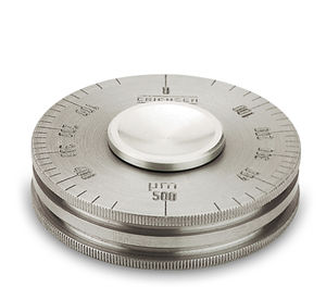 wet film thickness gauge / wheel / stainless steel