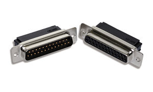 coaxial connector / D-sub / PCB / rectangular
