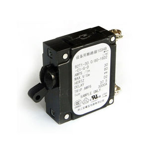 hydraulic-magnetic circuit breaker / overload / single-pole / manual reset