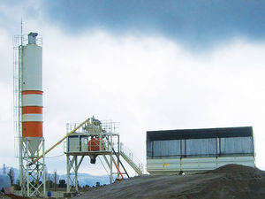 stationary concrete batching plant