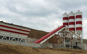 stationary concrete batching plant