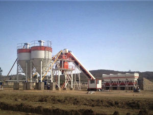 stationary concrete batching plant