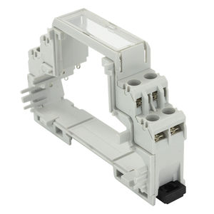 DIN rail-mounted terminal block