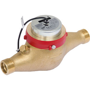 positive displacement counter / multi-jet vane wheel / water / industrial