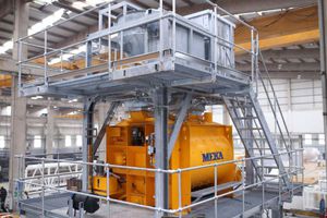 静止的混凝土搅拌站