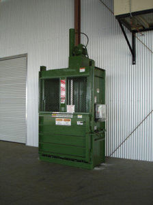 vertical baling press