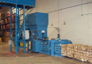 horizontal baling press