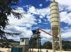 stationary concrete batching plant