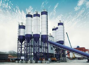 stationary concrete batching plant