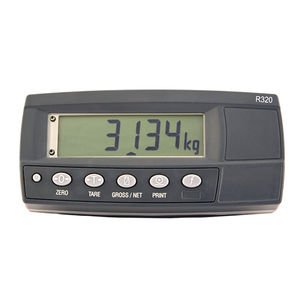 digital weight indicator / LCD display / panel-mount / rugged