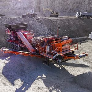impact crushing and screening plant