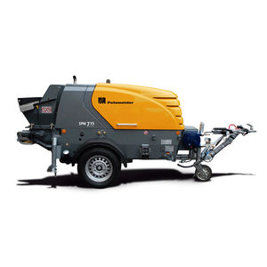 trailer-mounted concrete pump / for construction