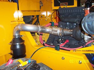 removable insulating blanket / exhaust / engine