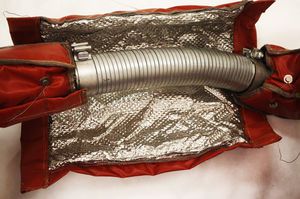removable insulating blanket / exhaust / for pipes