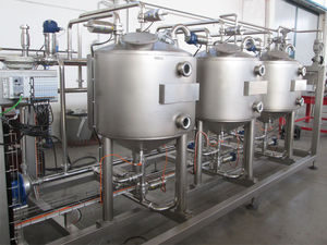 CIP unit for the food industry