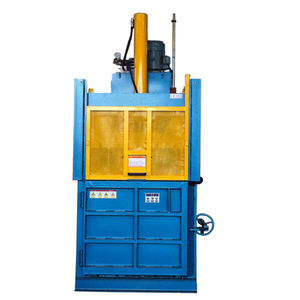 vertical baling press / front-loading / for cardboard boxes / for paper