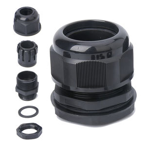 PA cable gland / IP68 / threaded / straight