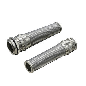 nylon cable gland / brass / IP68 / threaded