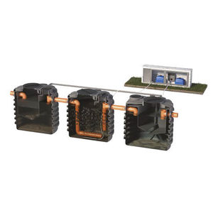 polyethylene sewage treatment plant / compact