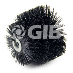 cylindrical spiral brush