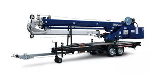 trailer-mounted crane
