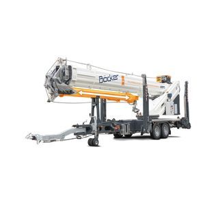 trailer-mounted crane