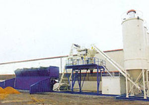 mobile concrete mixing plant