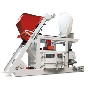 stationary concrete mixing plant