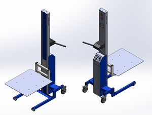 smart lifting device / with tray / battery-powered / for loads