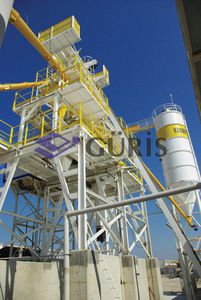 stationary concrete mixing plant