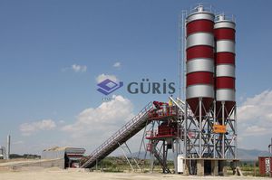stationary concrete mixing plant