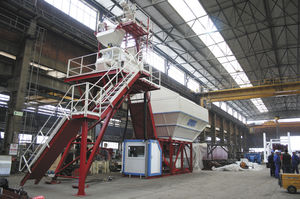 stationary concrete batching plant / compact