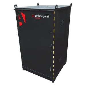 storage cabinet / floor-mounted / shelf / with swing doors