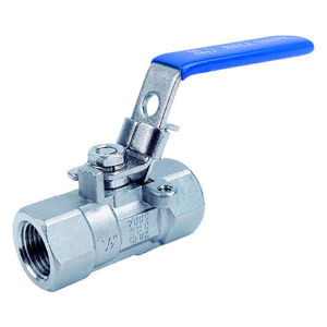 ball valve / lever / threaded / 1-piece