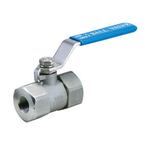 ball valve / lever / threaded / 2-piece