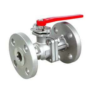 ball valve / lever / stainless steel / flange