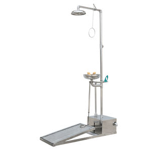 floor-standing safety shower / with eyewash station