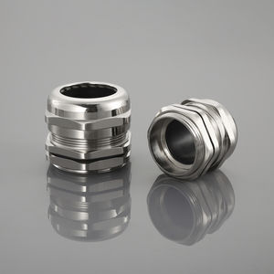 nickel-plated brass cable gland / fire-resistant / IP68 / chemical-resistant