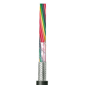 data electrical cable / flame-retardant / oil-resistant / shielded