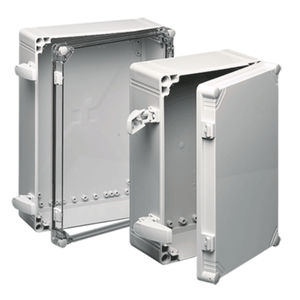 polycarbonate enclosure / wall-mount / rectangular / ABS
