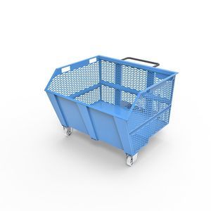 metal self-dumping hopper
