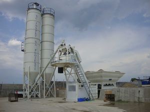 stationary concrete batching plant